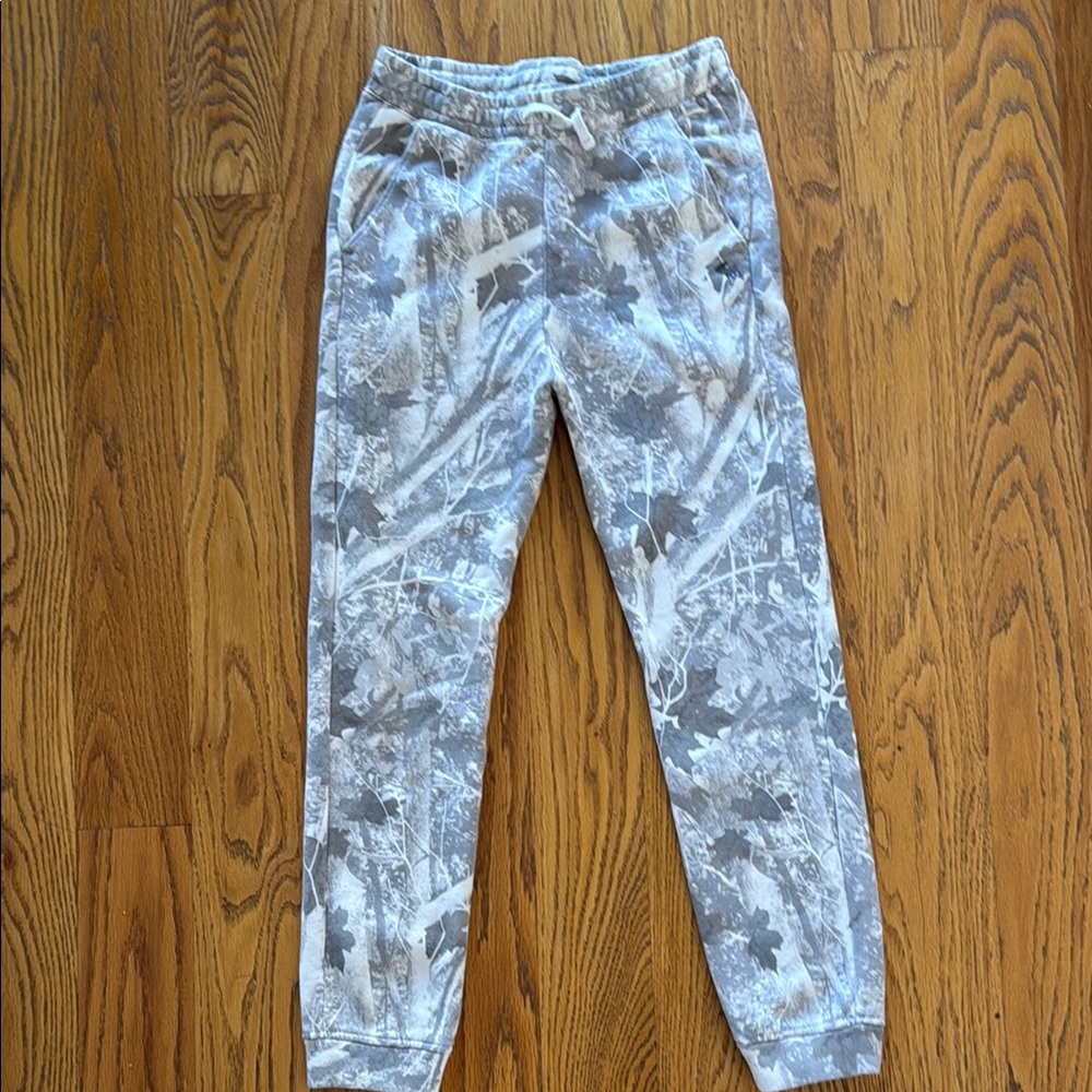 Gray Camouflage Jogger Pants